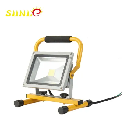 Rechargeable led floodlight for night work, IP65 SLFLRE 20W rechargeable floodlight, 50w led rechargeable floodlight