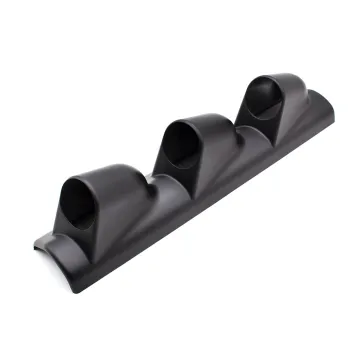 Universal 2" 52mm Black A-Pillar Pod Triple Gauge Holder for Left-Hand Drive Vehicles