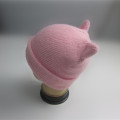 Girls Novelty Cat Beanie With Embroidery