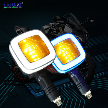 Motorcycle Custom Two-color Square Turn Signal Light