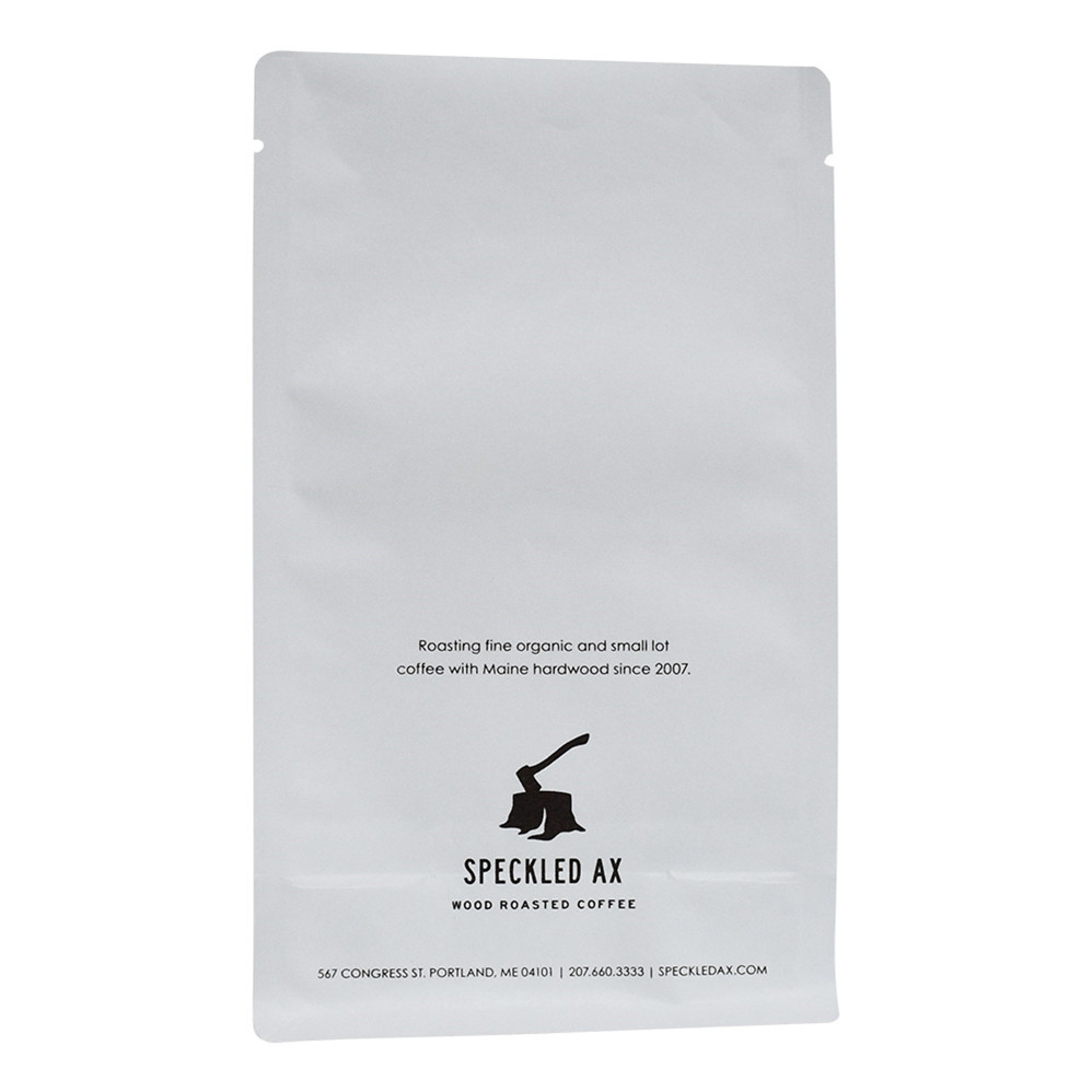 Reusable Rough Matte White Kraft Paper Coffee Bags Toronto