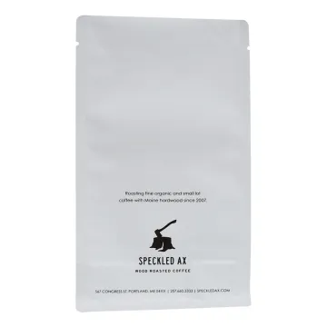 Reusable Rough Matte White Kraft Paper Coffee Bags Toronto