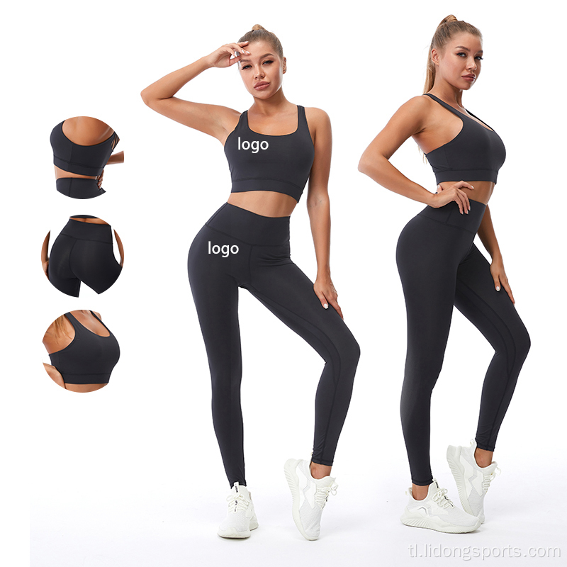 Gym sports magsuot ng mataas na kalidad na kababaihan yoga leggings