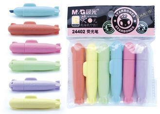 Lovely Boat Mini Highlighter Marker Pen Set With Translucen
