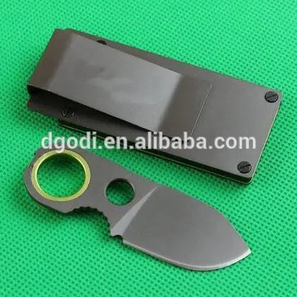 spring steel u shape flat metal clip for knife holster