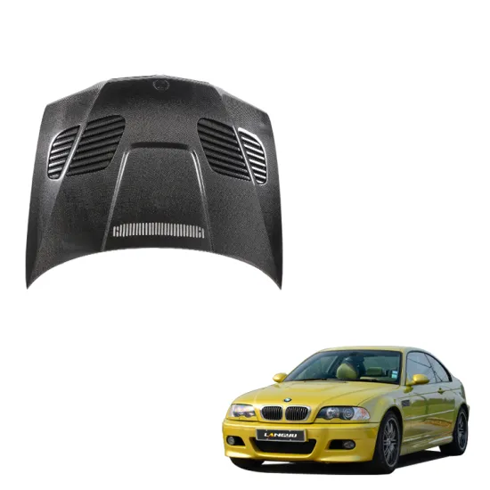 LY Style Carbon Fiber Front Bonnet for BMW E46 3 Series Coupe 2 Door
