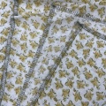 Floral Pattern 55% Linen 45% Cotton Blend Fabric