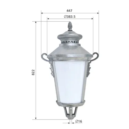 Daheng Decorative aluminium mold maker garden decor lamp R-30011