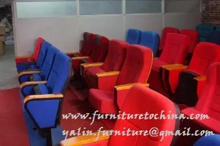 Cinema chair with cup holder, theatre auditorium furniture