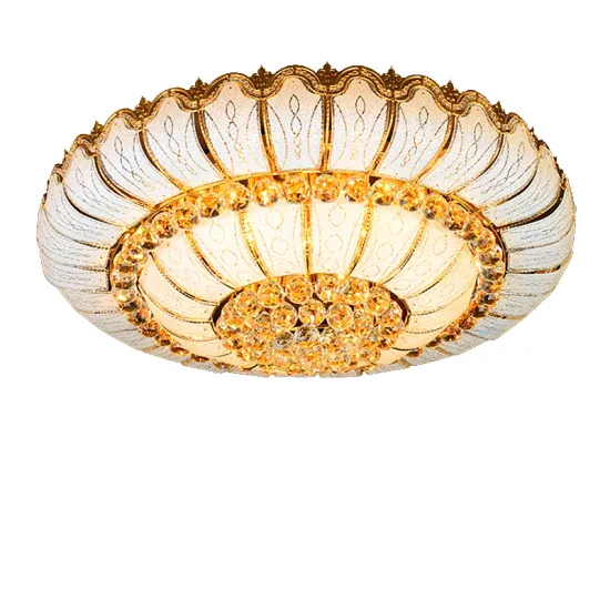 Modern Round LED Crystal Ceiling Lights for Living Room, Bedroom, Hotel Lobby - Suspended & Surface Mount