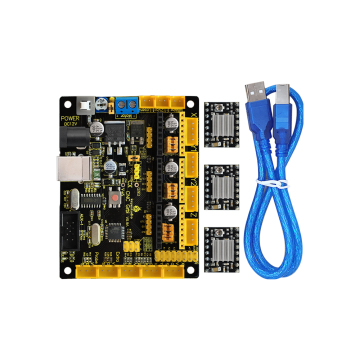 Keyestudio CNC V0.9A Board with 3x 4988 Drivers and Heat Sinks + USB Cable for Arduino CNC