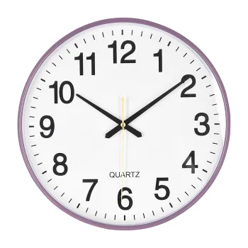Modern Mauve Silent Quartz Wall Clock
