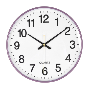 Modern Mauve Silent Quartz Wall Clock