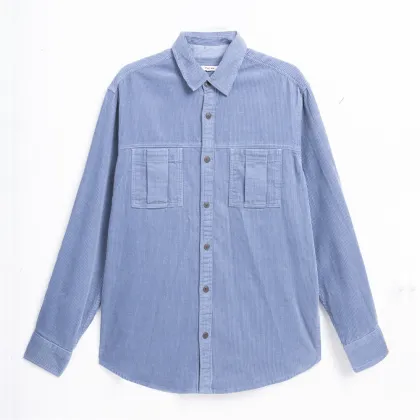 men's 100%cotton corduroy casual shirt