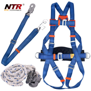 NTR 3-point full body harness package with waist support and lanyards