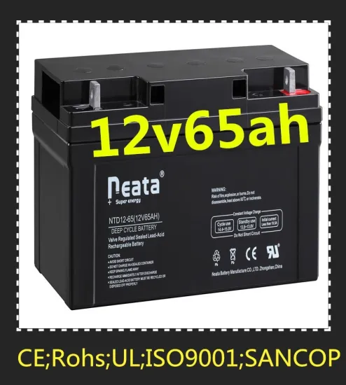 Solar Power System Back Up AGM Lead Acid Battery 12V 65AH