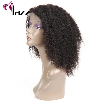 Wholesale Raw Virgin Hair Jerry Curly Lace Front Wig Human Hair Deep Part Jerry Curl Weave Short Wig Kinky Curly Lace Front Wig