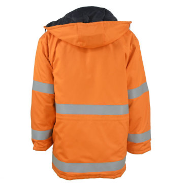 Оранжевая светоотражающая рабочая куртка