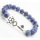 Sodalite Gemstone Bracelet with alloy key Piece