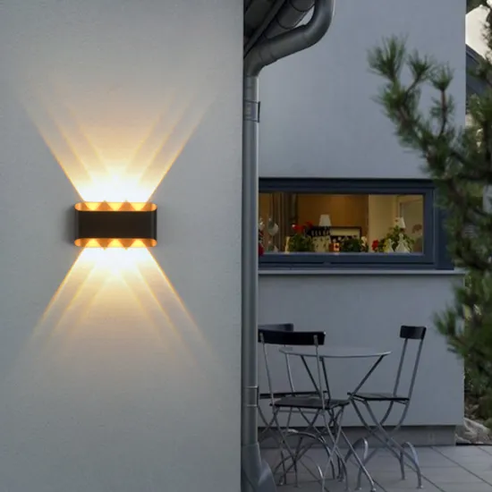BSTU Modern Outdoor Wall Lamp - IP65 Waterproof Aluminum Shell Warm Light for Garden & Entrance