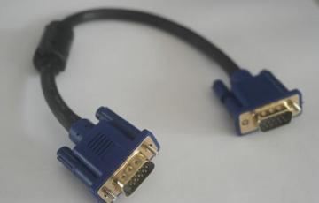 30cm black color VGA 15pin male to male cable
