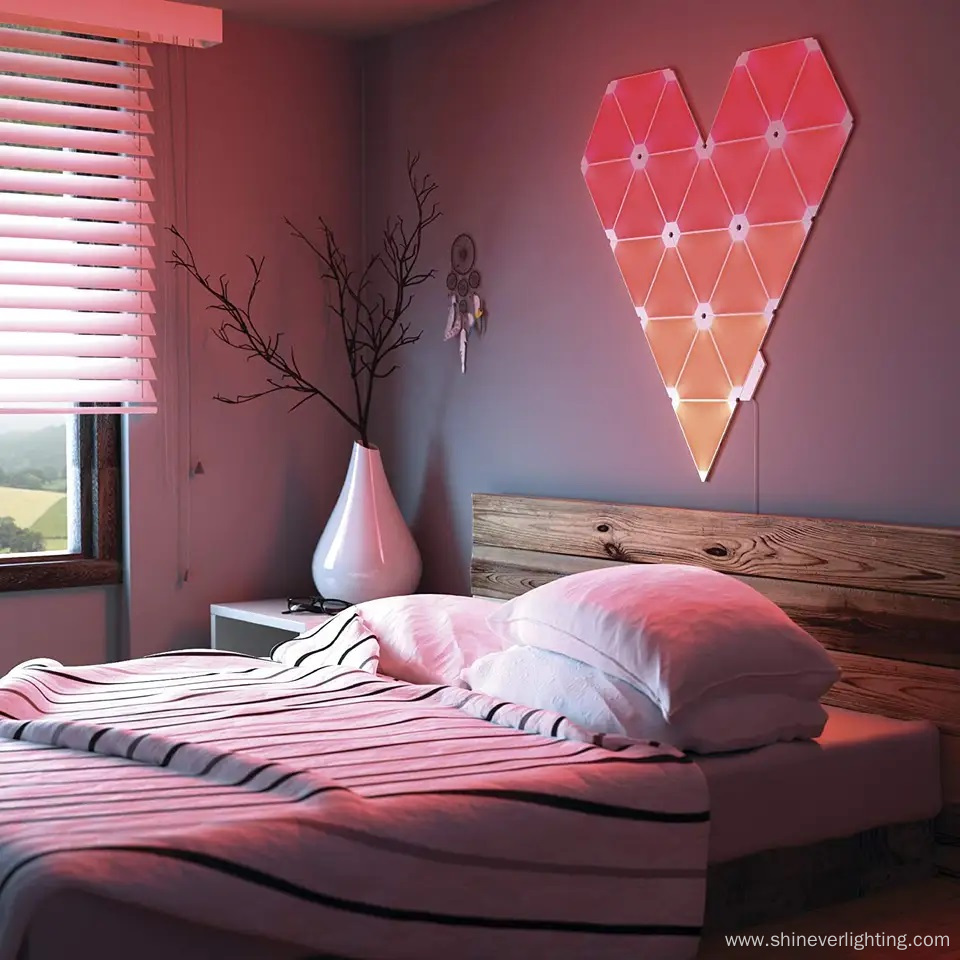 Triangle Smart Bedroom Decoration Led Panel Lights