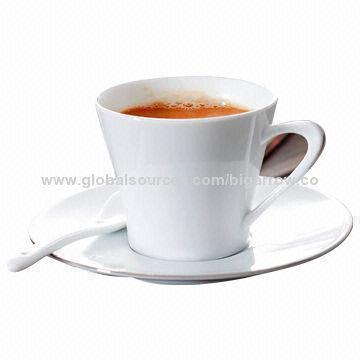 Silver Edge Coffee Cup, Various Decal, Colors, Sizes, Designs and Packing Ways Available