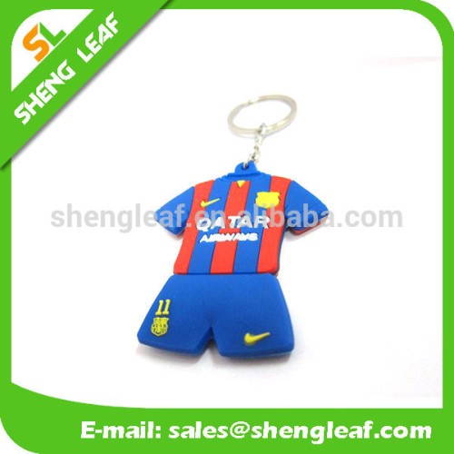 Colorful clothes, soft rubber keychain