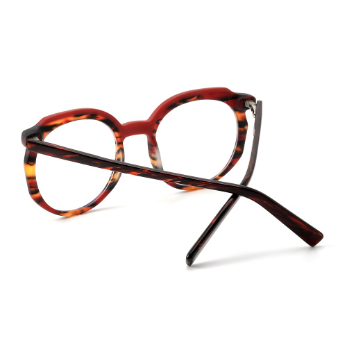 Lamination Acetate Frame For Woman Round Lamination Acetate Glasses For Women Supplier
