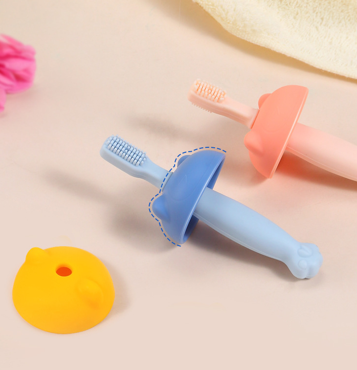 Silicone Bear Cleaning Toothbrushes