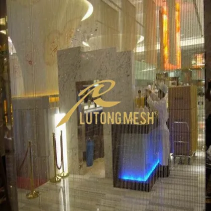 Curtains made with beads/string curtain with metal beads