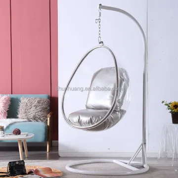 Outdoor Transparent Acrylic Swing Chair for Beach and Backyard