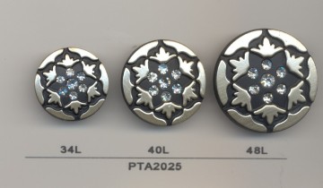 Fashion Plated Plastic Diamond Button