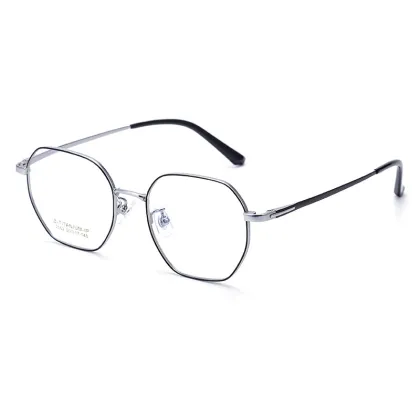 Ultralight Half Titanium Myopia Glasses - Retro Round Frame Eyewear for Men and Women