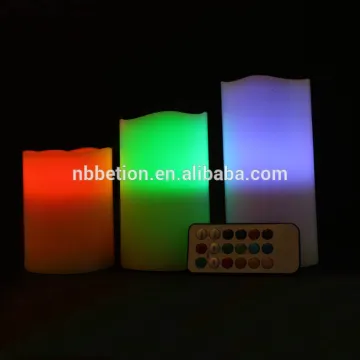 led candle lights real wax flameless remote control led candle Color Changing LED Candle