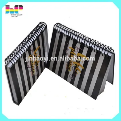 2016 high quality wire o books spiral notebook with colored paper printing