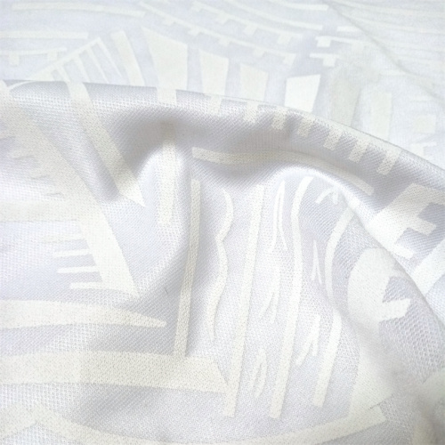 Pigment a maglieria elastico Lycra bianco su tessuti bianchi