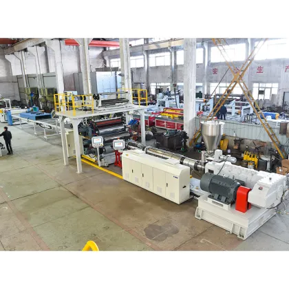 SPC stone plastic flooring machine