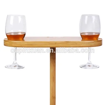 2014 new design bamboo wine cup rack,beach wine cup holder for sale