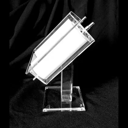 Modern Minimalist Lucite Pedestal Display Stand for Jewish Torah Scroll