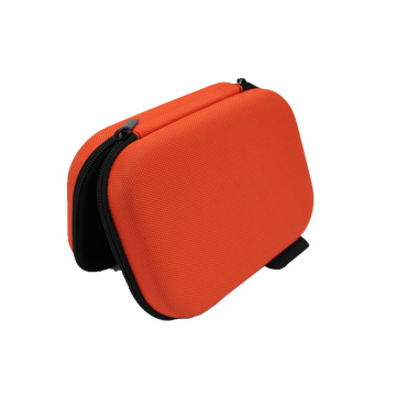Custom hard nylon earphone carrying case with metal zipper puller