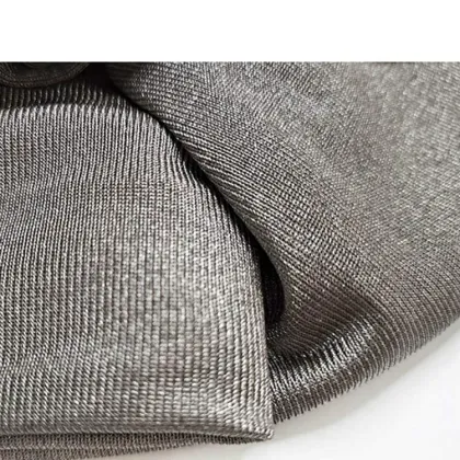 100% Silver Fiber EMF Shield Anti-Radiation Knitted Fabric