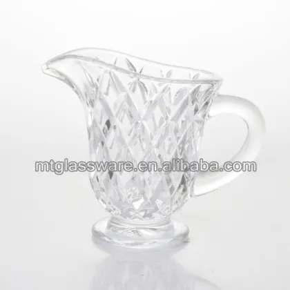 high white glass gravy boats