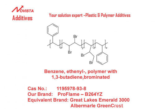 Bensen, etenyl-, polymer med 1,3-butadien, brominerad smaragd 3000 Greencrest FR-122P