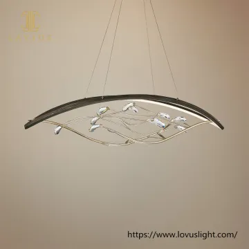 Modern design concise style branch oval chandelier for bedroom
