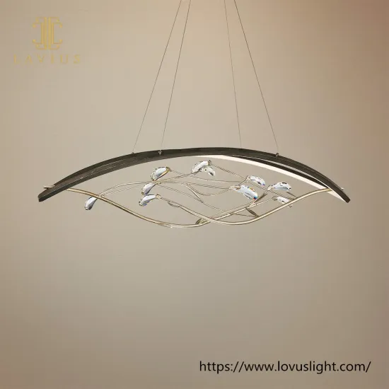 Modern design concise style branch oval chandelier for bedroom