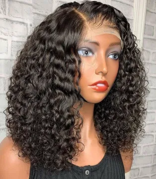 Afro Kinky Curly Bob Wig Human Hair Hd Full Lace Front Wig Cheap Brazilian Virgin Human Hair Transparent Lace Frontal Wig Vendor