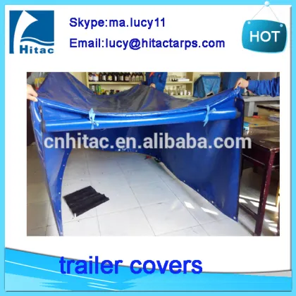 Waterproof pvc vinyl cargo utility trailer covers