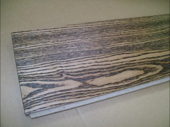 Oak brushed wood floor