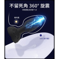 Plugue anal brinquedos sexuais vibratórios com rotação de 360°